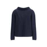 Ella Blue Merino Wool Cardigan